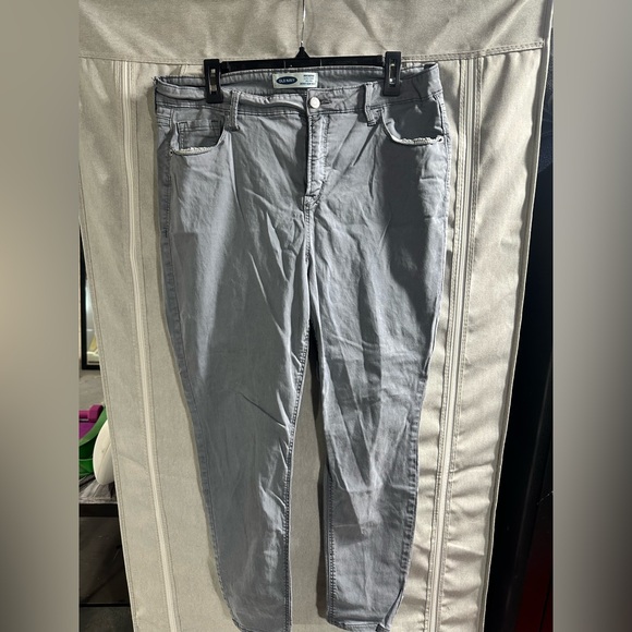 Old Navy Denim - Old Navy Rockstar Skinny Jeans High Rise Grey Super Soft Size 16